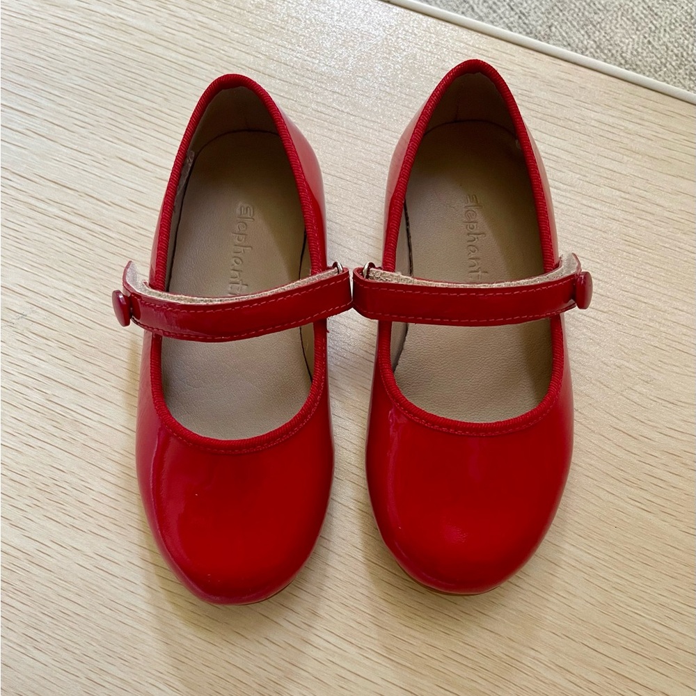 Elephantito Red Mary Jane Kids Shoes